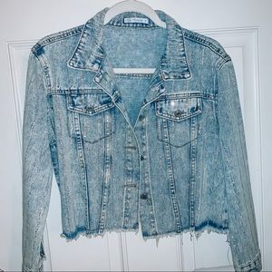 Rhinestone denim jacket